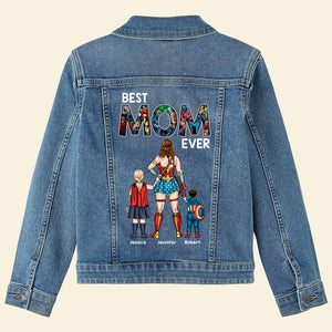 Personalized Gifts For Mom Denim Jacket 02qhqn010424pa Best Mom Ever - Denim Jacket - GoDuckee