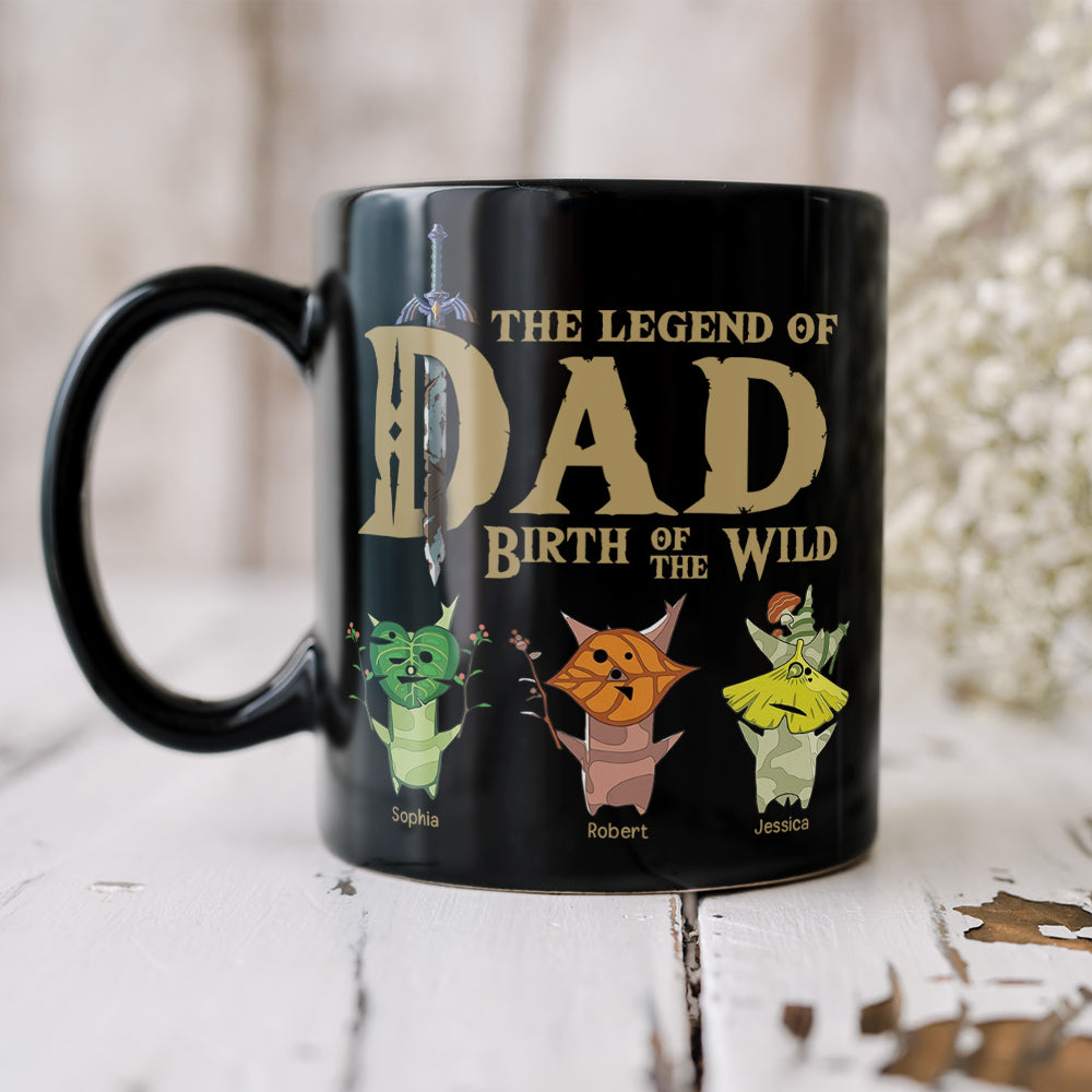 The Legend Of Dad 04NAQN300523 Personalized Coffee Black Mug - Coffee Mug - GoDuckee