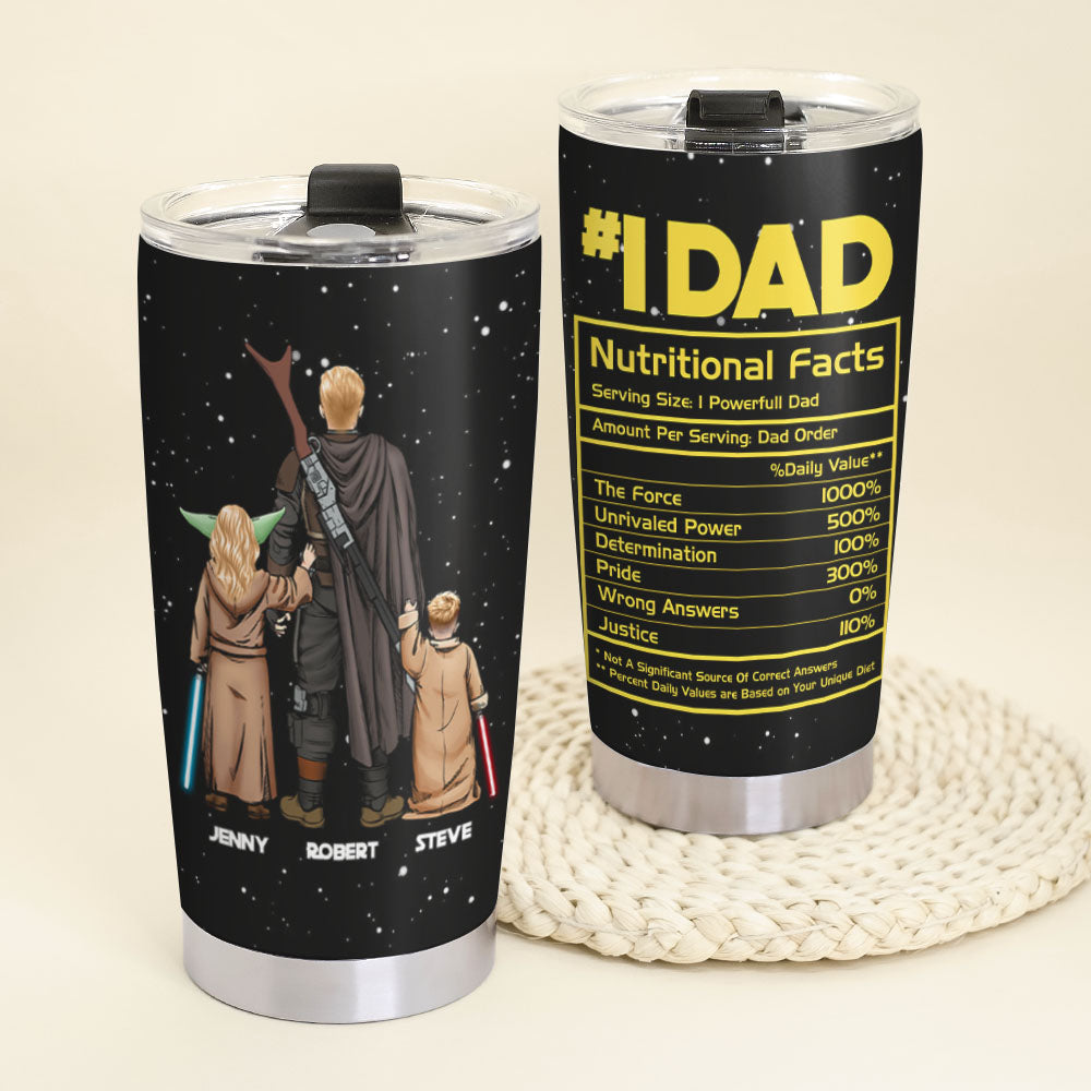 No 1 Dad Personalized Tumbler Cup, Gift For Father's Day-3OHPO030523 - Tumbler Cup - GoDuckee
