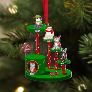 Personalized Gift for Cat Lover, Meowy Catmas Ornament, Tree Decor 02TOMH290824HG - Ornament - GoDuckee