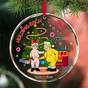 Personalized Gifts For Couple Christmas Ornament 01XQLU041024PA - Ornament - GoDuckee