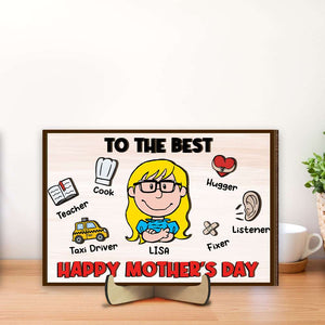 Personalized Gifts For Mom Wood Sign Mother's Day 05TOMH160125HH - Wood Sign - GoDuckee