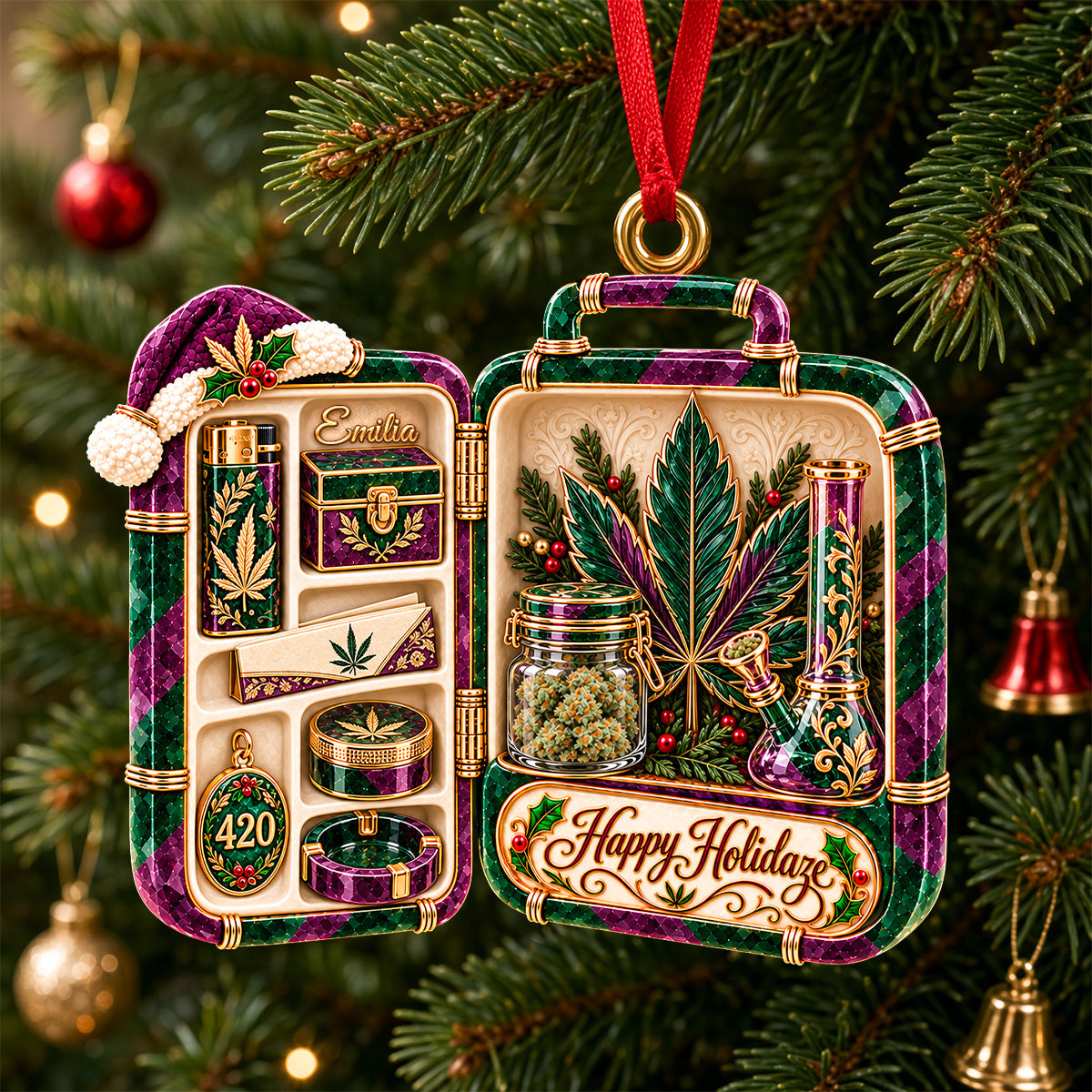 Stoner Lifestyle Acrylic Ornament - Personalized Christmas Gifts 05todh141026 - Ornament - GoDuckee
