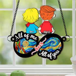 Personalized Gift For Couple Suncatcher Ornament Holding Hand Couple 04XQLU020225HG - Ornament - GoDuckee