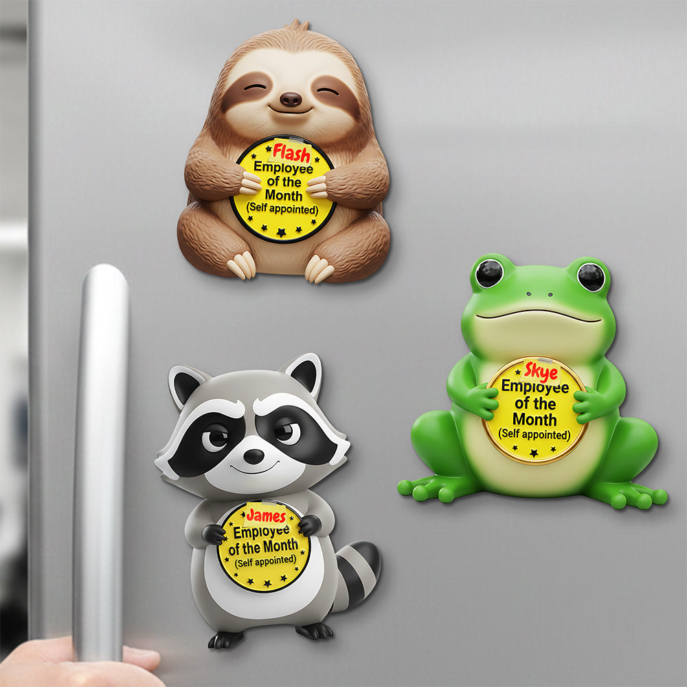 Animals Coworker Acrylic Fridge Magnet - Personalized Gifts For Coworker 02nata021225 - Fridge Magnet - GoDuckee