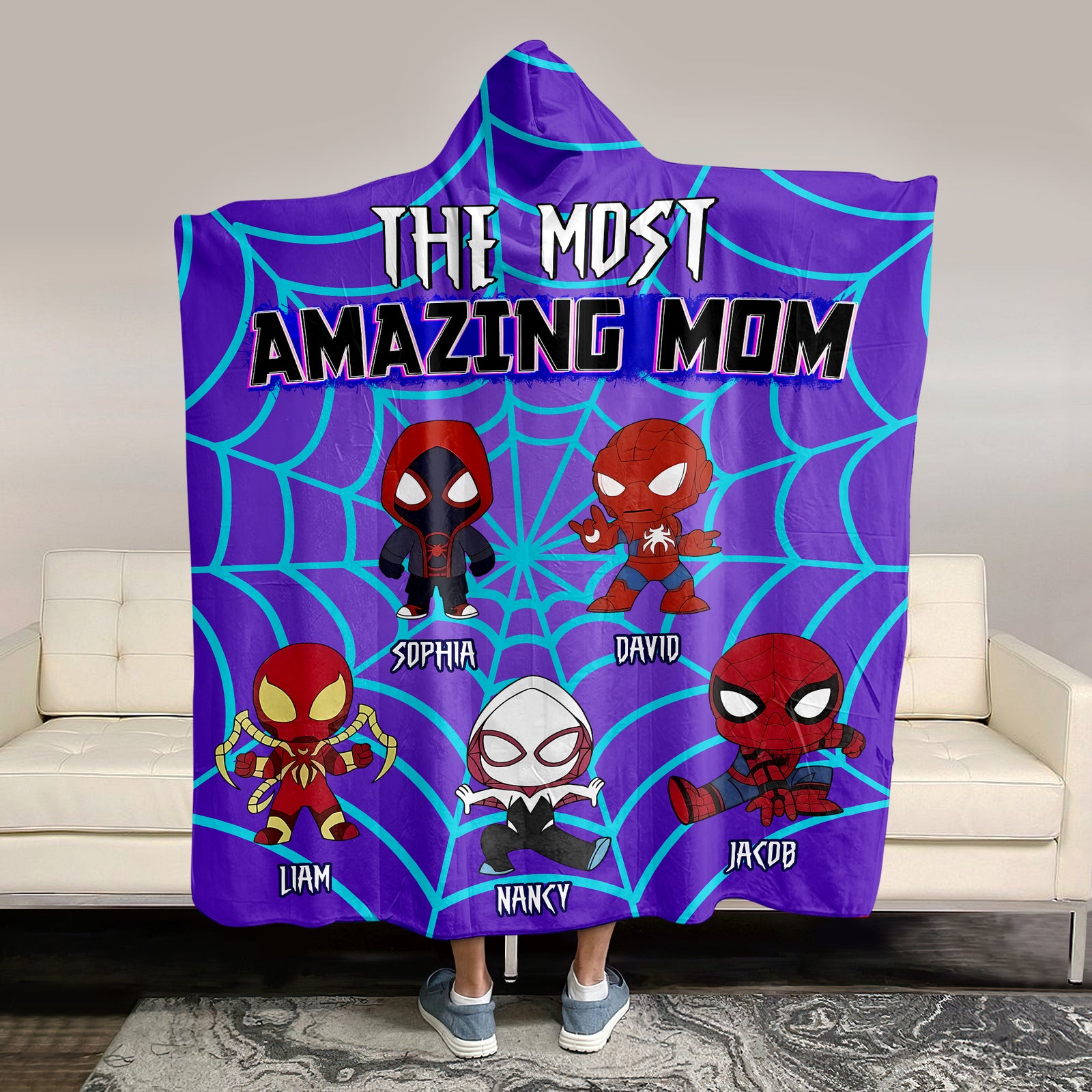 Personalized Gifts For Mom Wearable Blanket The Most Amazing Mom 02TOPU130324 - Blankets - GoDuckee