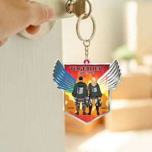 Personalized Gifts For Couple Keychain Couple Forever 04HUPU240124HH - Keychains - GoDuckee