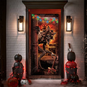 Horror Characters Door Cover, Halloween Decor 02TOLU050924 - Door Covers - GoDuckee