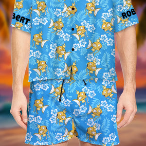 Personalized Gifts for Game Lover Hawaiian Set, Game Character Pattern 01naqn090724 - Hawaiian Shirts - GoDuckee