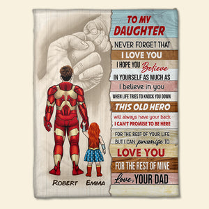 Dad And Kid Personalized Blanket, Love You For The Rest Of Mine 06ACHN030423TM - Blanket - GoDuckee