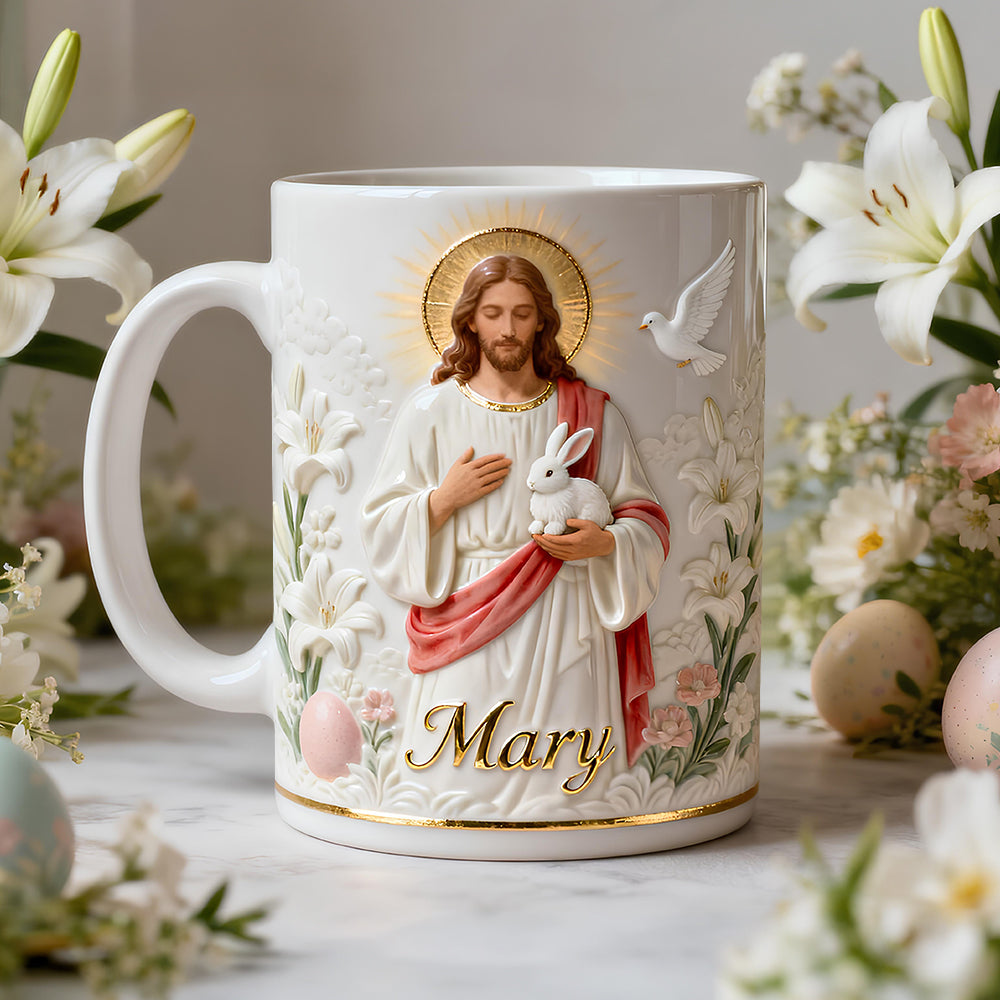 Easter Faith Mug Personalized Gifts For Christian 03PGDT110226 - Coffee Mug - GoDuckee