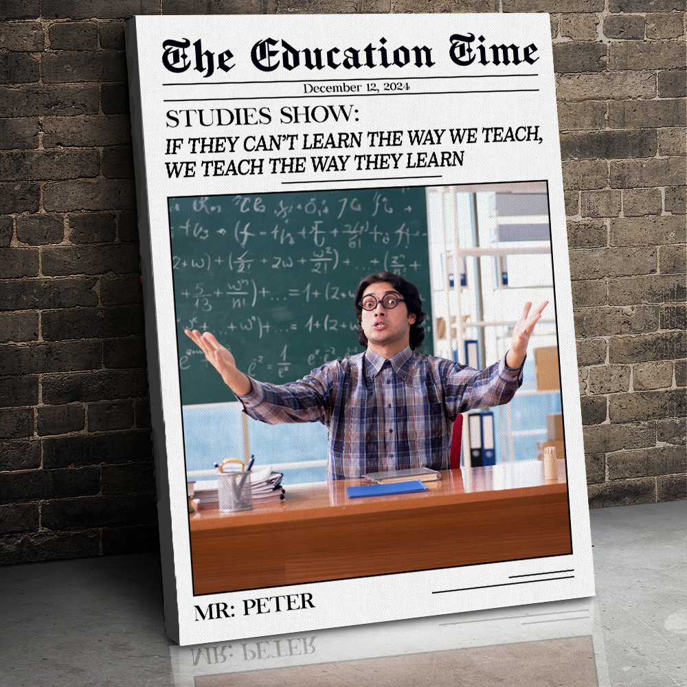 Custom Photo Gifts For Teacher Canvas, Newspaper 02tgpu171224 - Poster & Canvas - GoDuckee