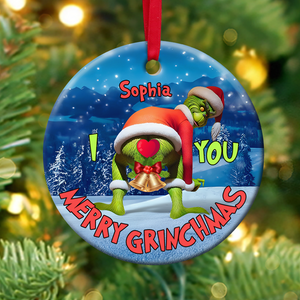 Personalized Gifts For Couples, Funny Christmas Ceramic Ornament 02OHPU300924 - Ornament - GoDuckee