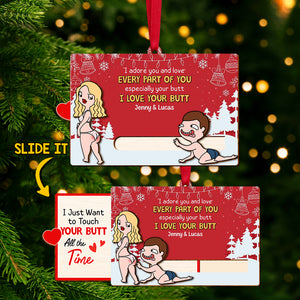 Personalized Gifts For Couple Wooden Slider Ornament 04ohtn181024hh - Ornament - GoDuckee