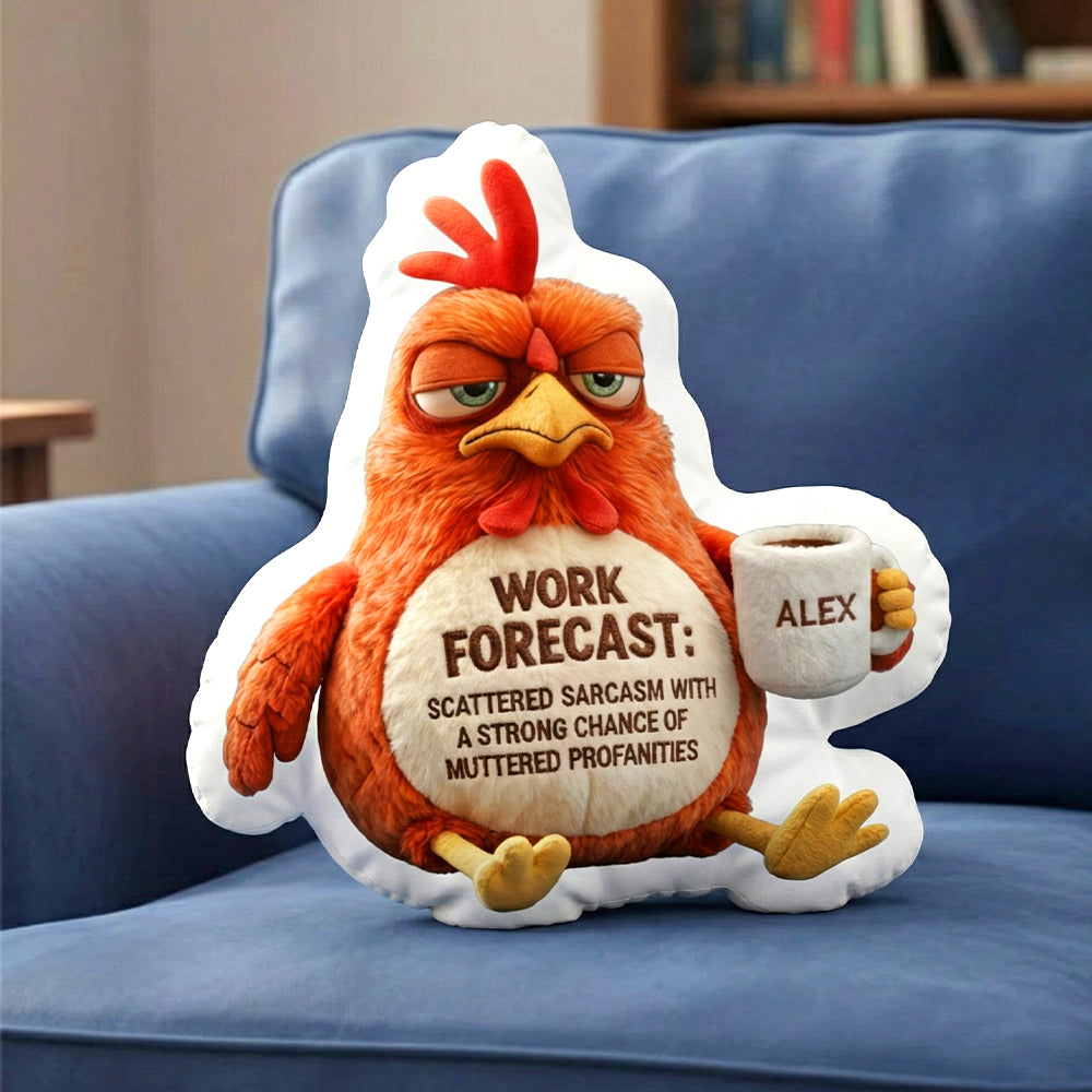 Sarcasm Office Worker Custom Shape Pillow, Personalized Gifts For Coworkers 05qhtn141125 - Pillow - GoDuckee