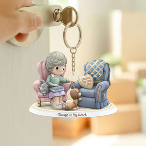 Personalized Gifts For Heaven Couple Keychain 02OHDT140125 - Keychains - GoDuckee