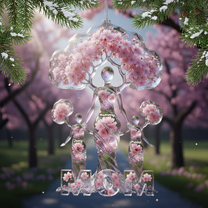 Gracefully Elegant Mom Tree Of Life Ornament, Personalized Gifts For Mom 01qhlu011025 - Ornament - GoDuckee