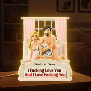 Playful Couple Light Box - Personalized Gift For Couples 03HUTA051225 - Light Box - GoDuckee