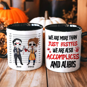 Personalized Gifts For Horror Lovers, Accent Mug Horror Friends Besties 02PGTN240824HH - Coffee Mug - GoDuckee