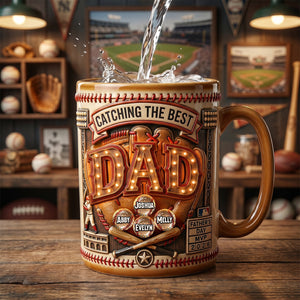 Baseball Dad MVP Coffee Mug - Personalized Gifts For Dad 03padh110526 - Coffee Mug - GoDuckee