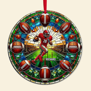 Personalized Gift For Football Lovers Acrylic Ornament 04ACQN071024 - Ornament - GoDuckee