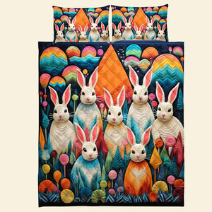 Gifts For Rabbit Lovers Quilt Bed Set 06qnqn041124 - Blanket - GoDuckee