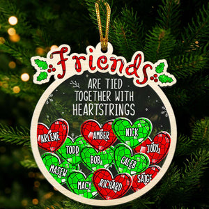 Personalized Gifts For Friends Christmas Ornament 04ACDT270924 - Ornament - GoDuckee