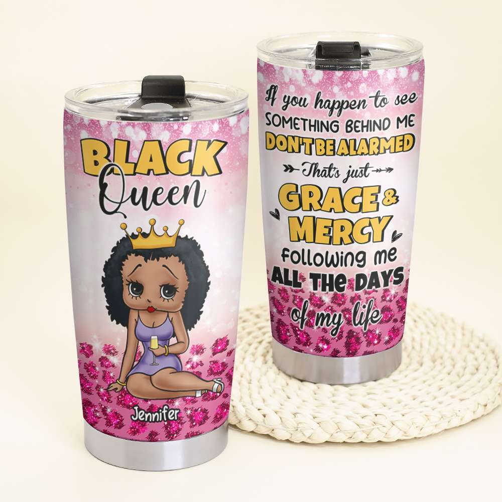 Black Queen, Personalized Tumbler, Black Girl Tumbler, Black Girl