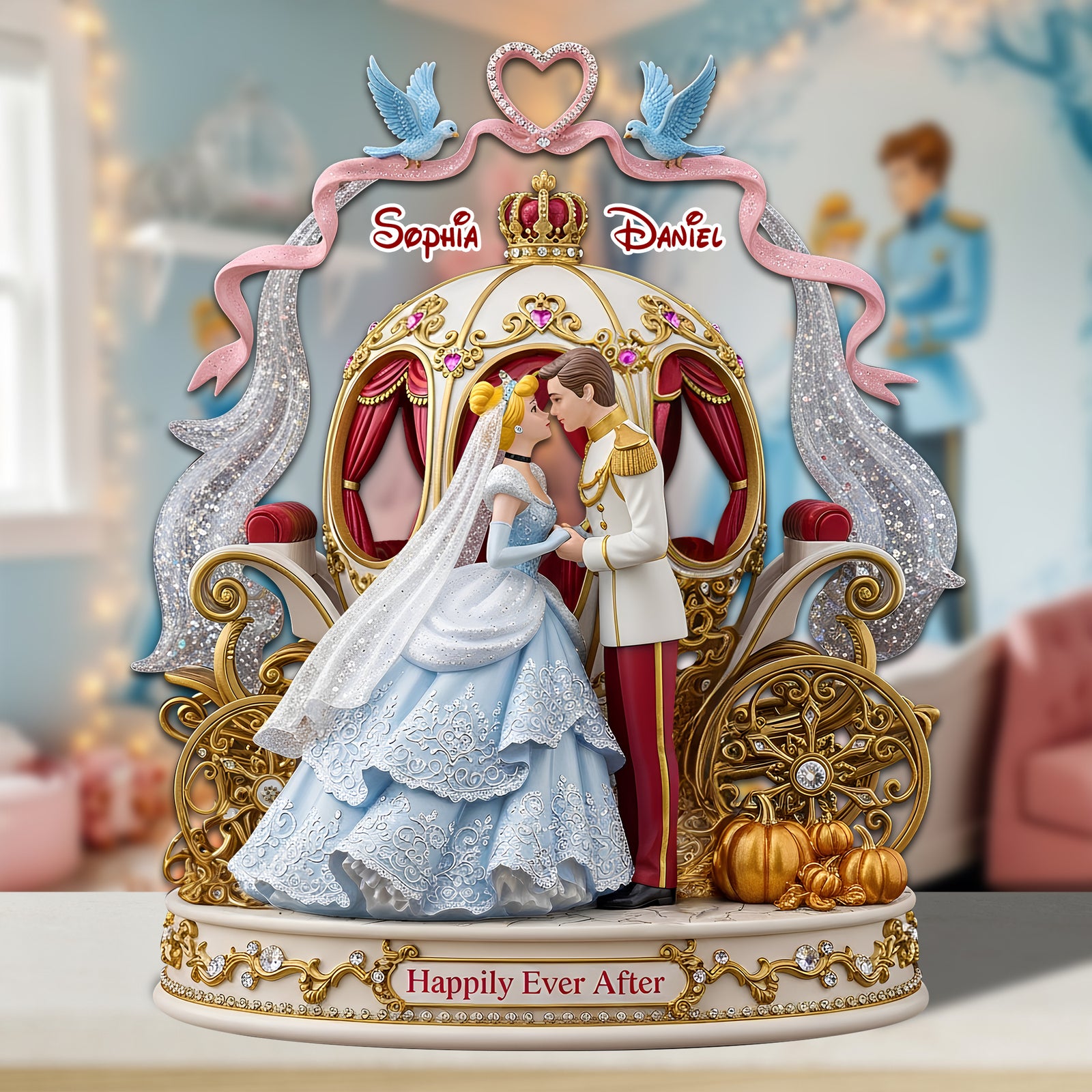 Fairy Tale Couple Plaque - Personalized Gifts For Couple 01tolu180625 - Shaped Plaques - GoDuckee