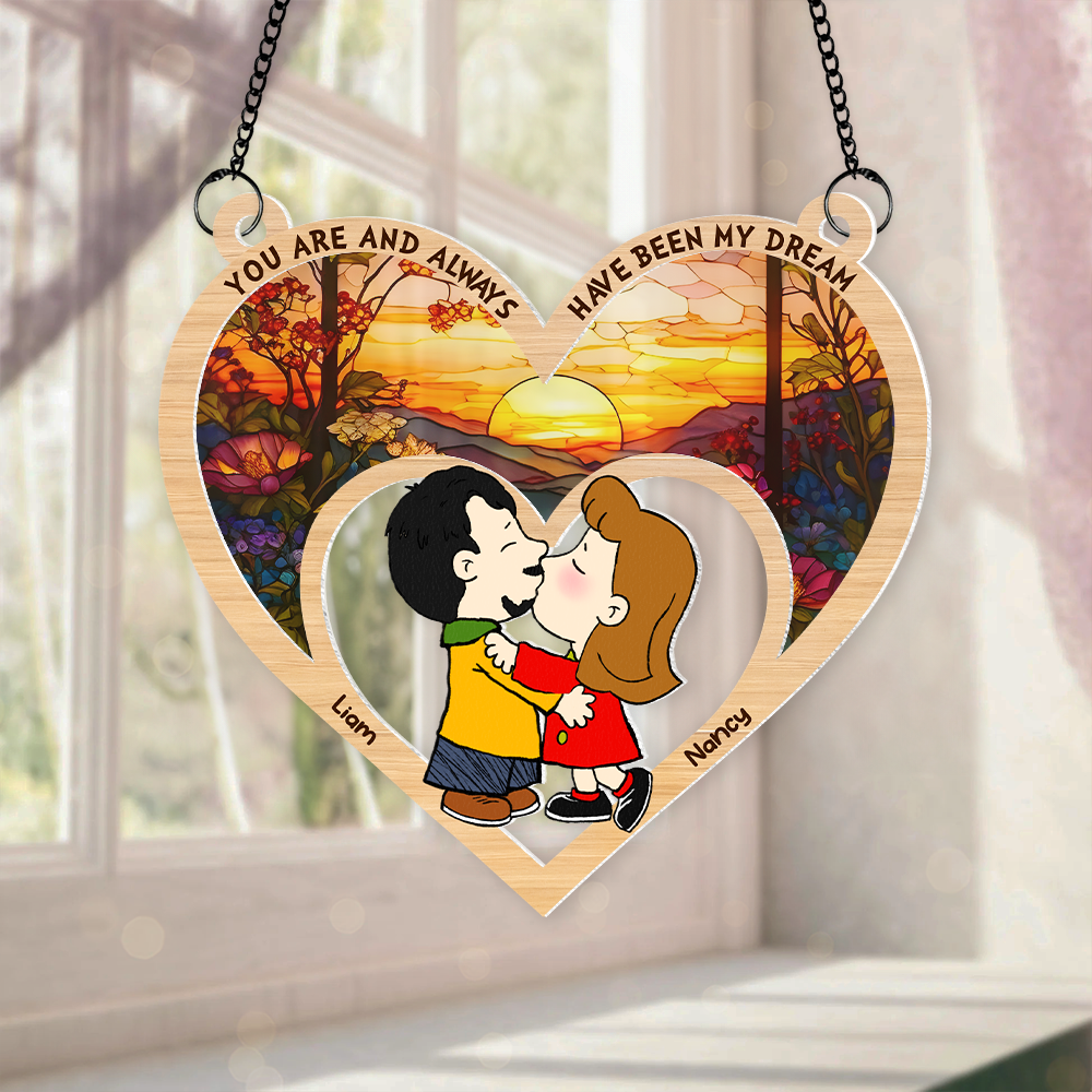 Personalized Gifts For Couple Suncatcher Ornament 03kapu091224hg-Homacus