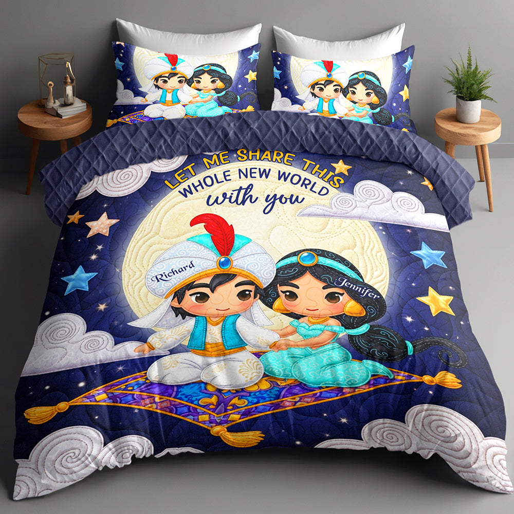 Couple Quilt Bed Set - Personalized Gifts For Couple 01toqn230625 - Blanket - GoDuckee