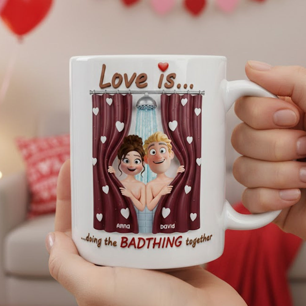 Naughty Couple Coffee Mug - Personalized Gifts For Couples 03totn081225 - Coffee Mug - GoDuckee