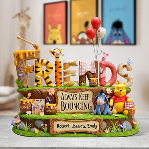 Cartoon Friends Acrylic Plaque - Personalized Gifts For Friends 02OHPU040625 - Shaped Plaques - GoDuckee