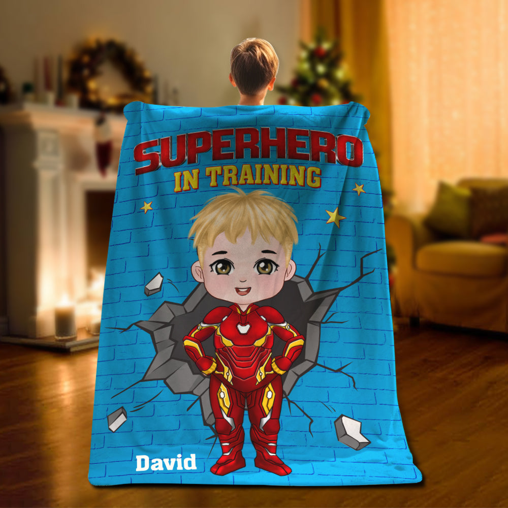 Gift For Kid, Personalized 06TOTN041023PA Blanket, Hero Kid In Training - Blanket - GoDuckee
