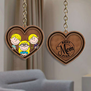 Personalized Gifts For Mom Keychain Best Mom Ever 01OHMH170125HH - Keychains - GoDuckee