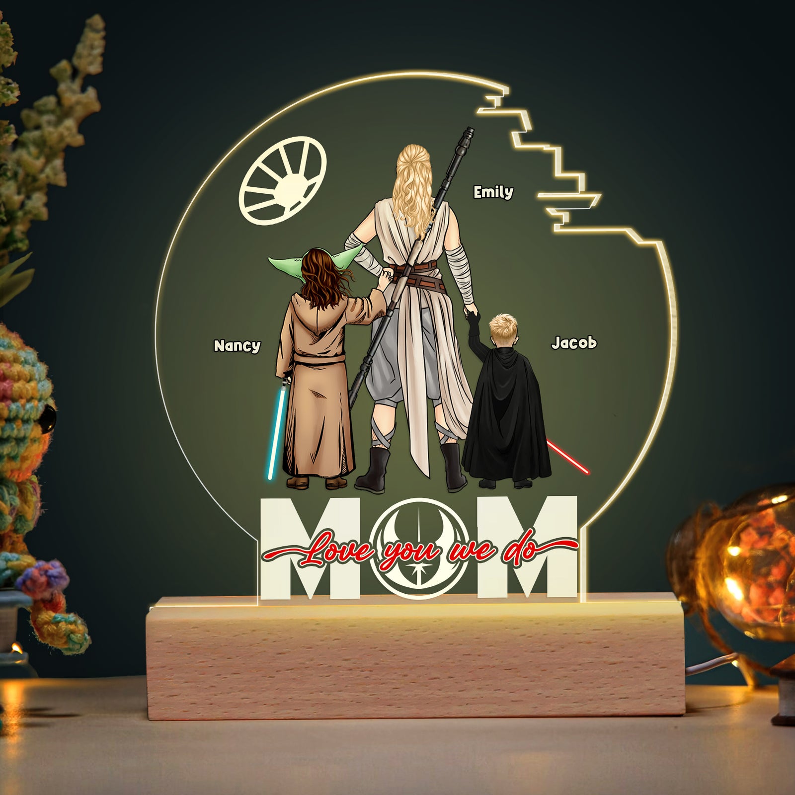 Personalized Gifts For Mom LED Light Love You We Do 02qhpu060224hhhg - Led Lights - GoDuckee