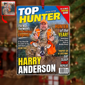 Custom Photo Gifts For Hunting Lovers Christmas Ornament 05huqn040926 - Ornament - GoDuckee