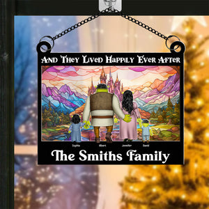 Personalized Gifts For Family Suncatcher Ornament, Happily Ever After 04kaqn060824hh - Ornament - GoDuckee