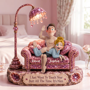 Naughty Together Acrylic Plaque - Personalized Gifts For Couple 06OHLU140726 - Shaped Plaques - GoDuckee