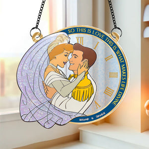 Personalized Gifts For Couple Suncatcher Ornament 01xqpu170624 This Is Love - Ornament - GoDuckee