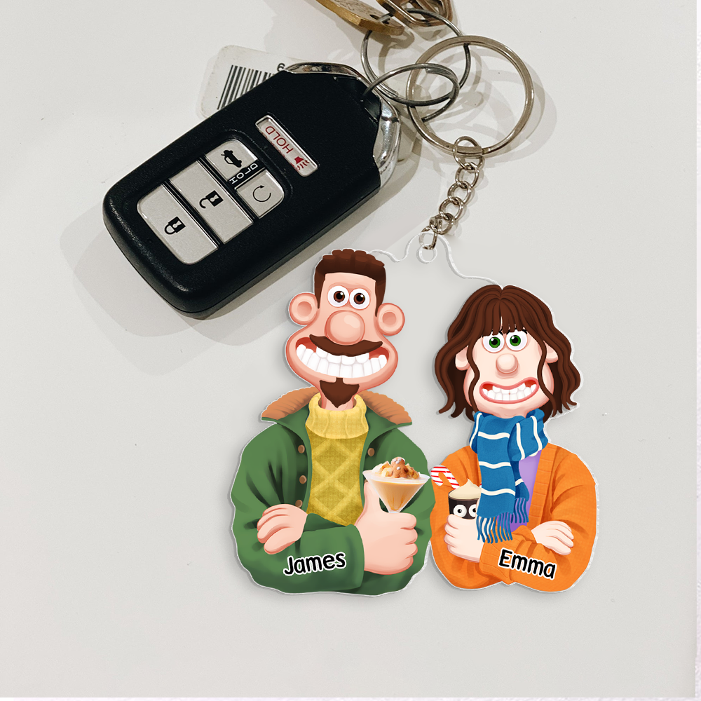 Personalized Gifts For Couple Keychain 061ACPU121124PA - Keychains - GoDuckee