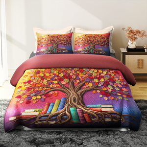 Reading Book Quilt Bed Set - Gifts For Book Lovers 07hupu040625 - Blanket - GoDuckee