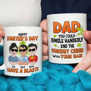 Dad Farter's Day White Mug 01dntn310523hh - Coffee Mug - GoDuckee