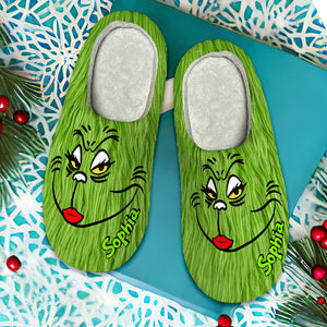 Personalized Christmas Gifts Home Slippers 02OHLU021024 - Shoes - GoDuckee