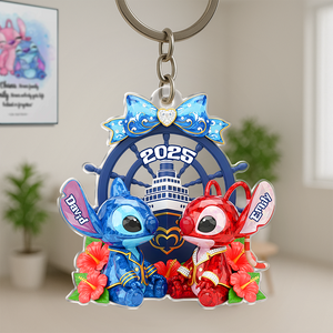 Cruise Ship Couple Acrylic Keychain - Personalized Gifts For Couples 07NAPU280525 - Keychains - GoDuckee