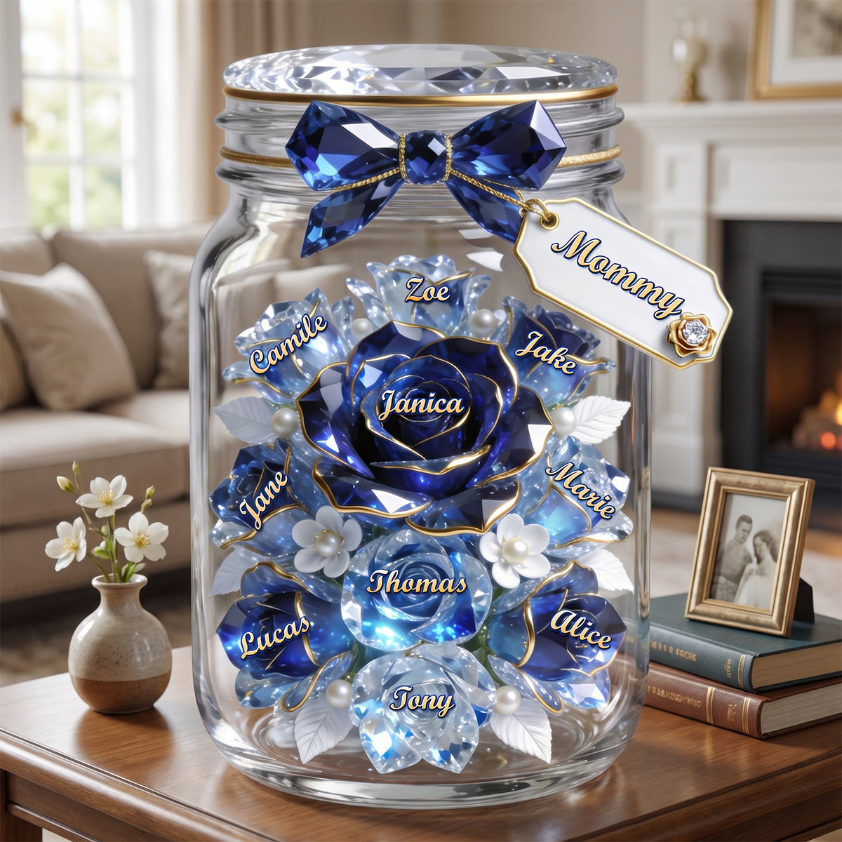 Mom Jar Of Flowers Acrylic Plaque - Personalized Gifts For Mother 01pgdh110426 - Shaped Plaques - GoDuckee