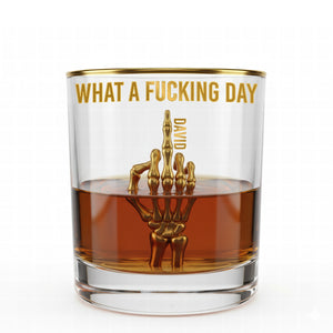 Funny Skeleton Drinking Glass-Personalized Gifts For Drink Lovers 01NAQN041125 - Glass - GoDuckee