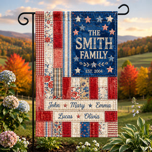 Proud Family Garden Flag - Personalized 250th Anniversary Gifts For Family 03NATN010626