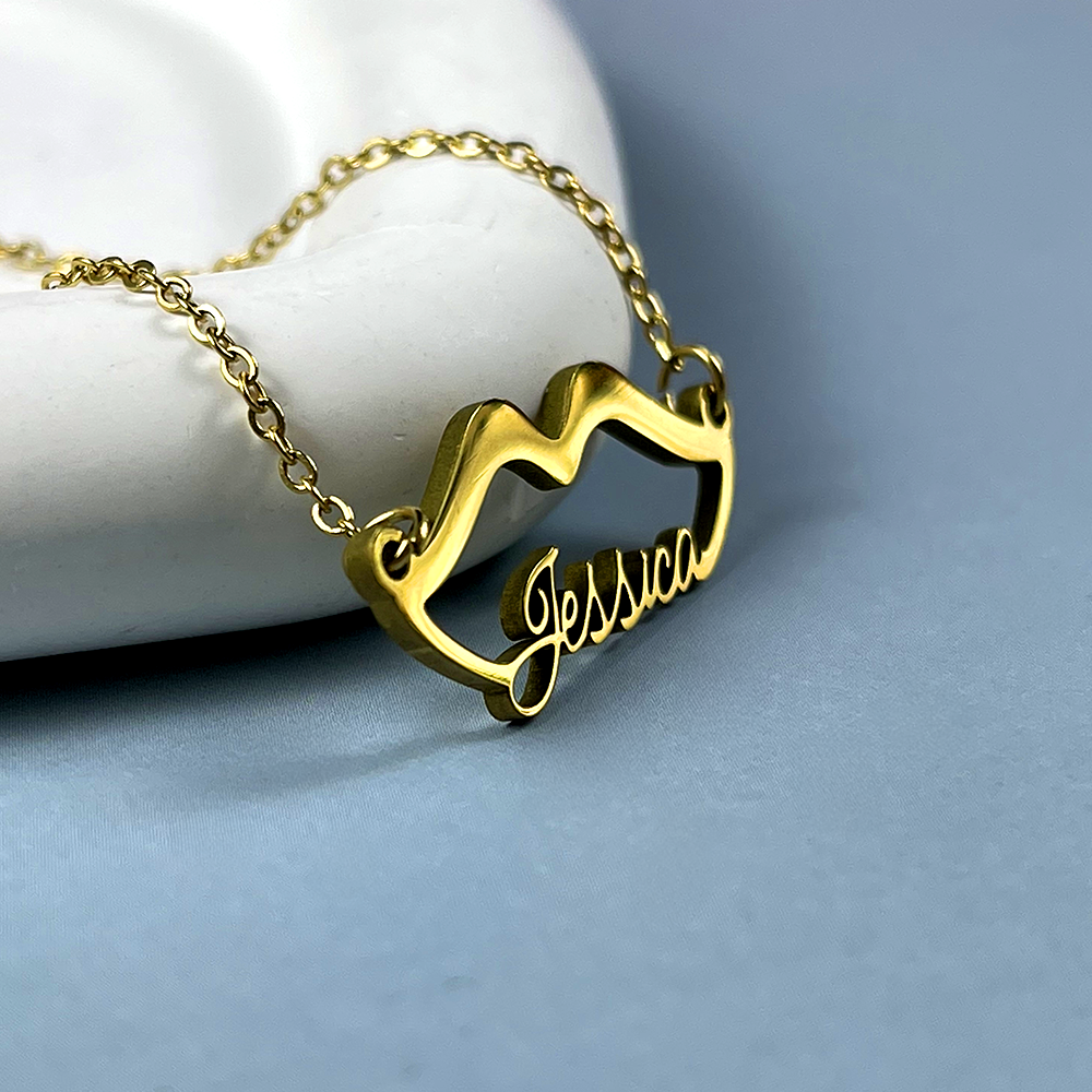 Personalized Name Necklace - Sweet Kiss Charm 38 17acxx140325 - Necklace - GoDuckee