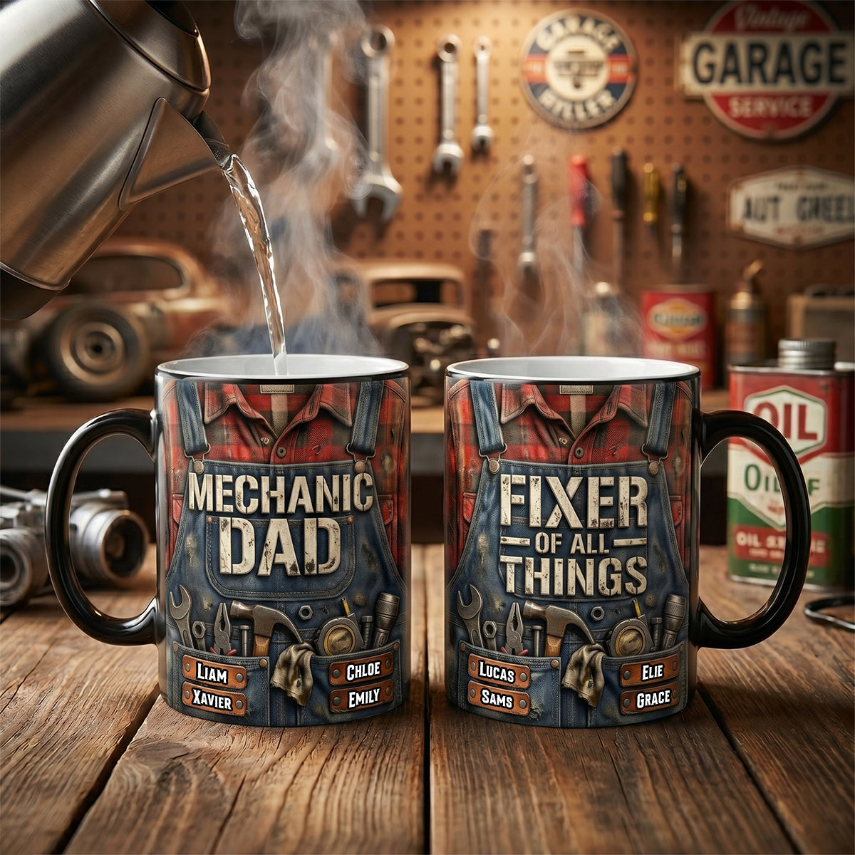 Fixer Of All Things Magic Mug - Personalized Gifts For Mechanic Dad 04TODH050526 - Coffee Mug - GoDuckee